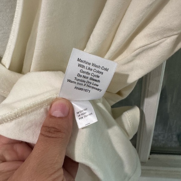 Sahalie Cream Wrap Blouse size XL 55% cotton - Picture 4 of 11